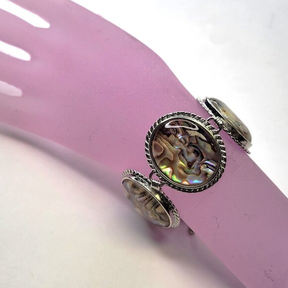 Unique Abalone Biwa Shell Bracelet - Picture 2 of 12